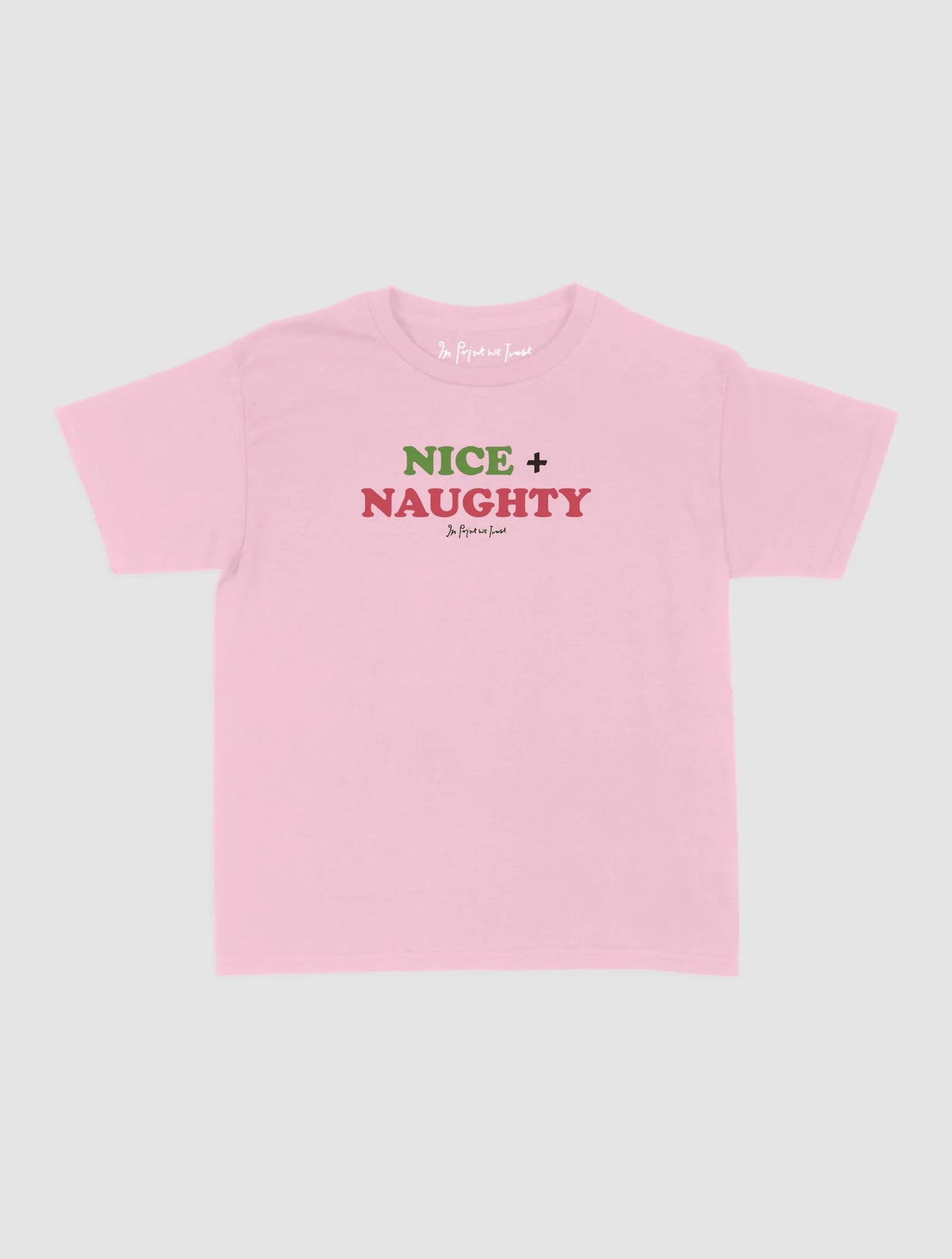 nice + naughty baby tee - In Print We Trust
