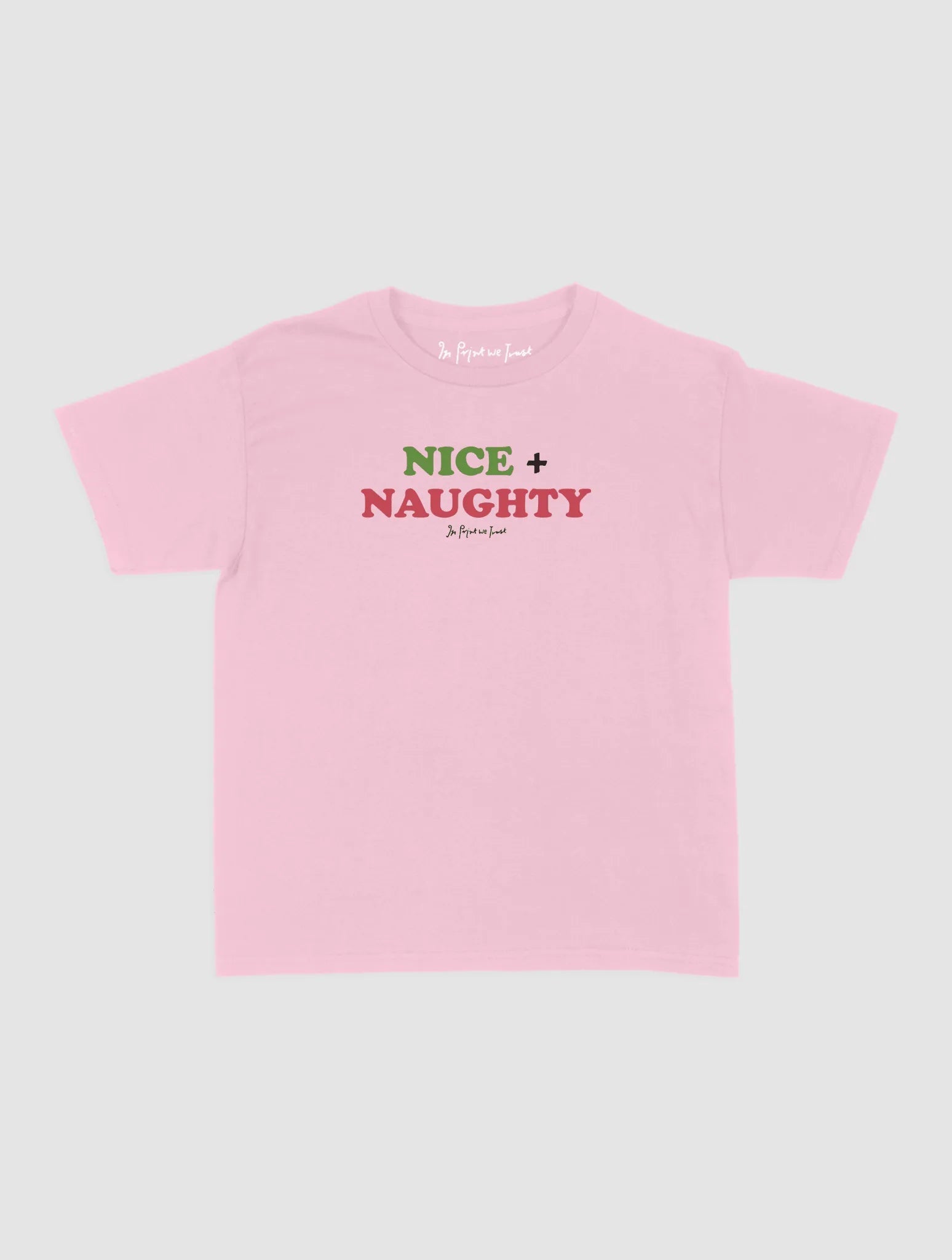 nice + naughty baby tee - In Print We Trust