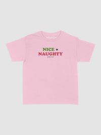 nice + naughty baby tee - In Print We Trust