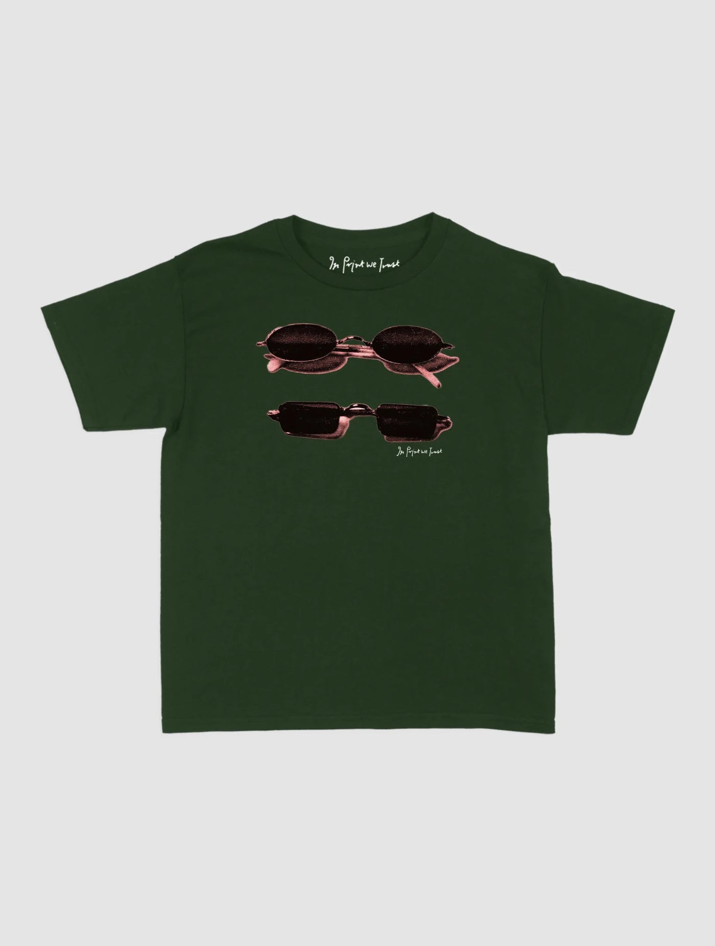 nice shades baby tee - In Print We Trust