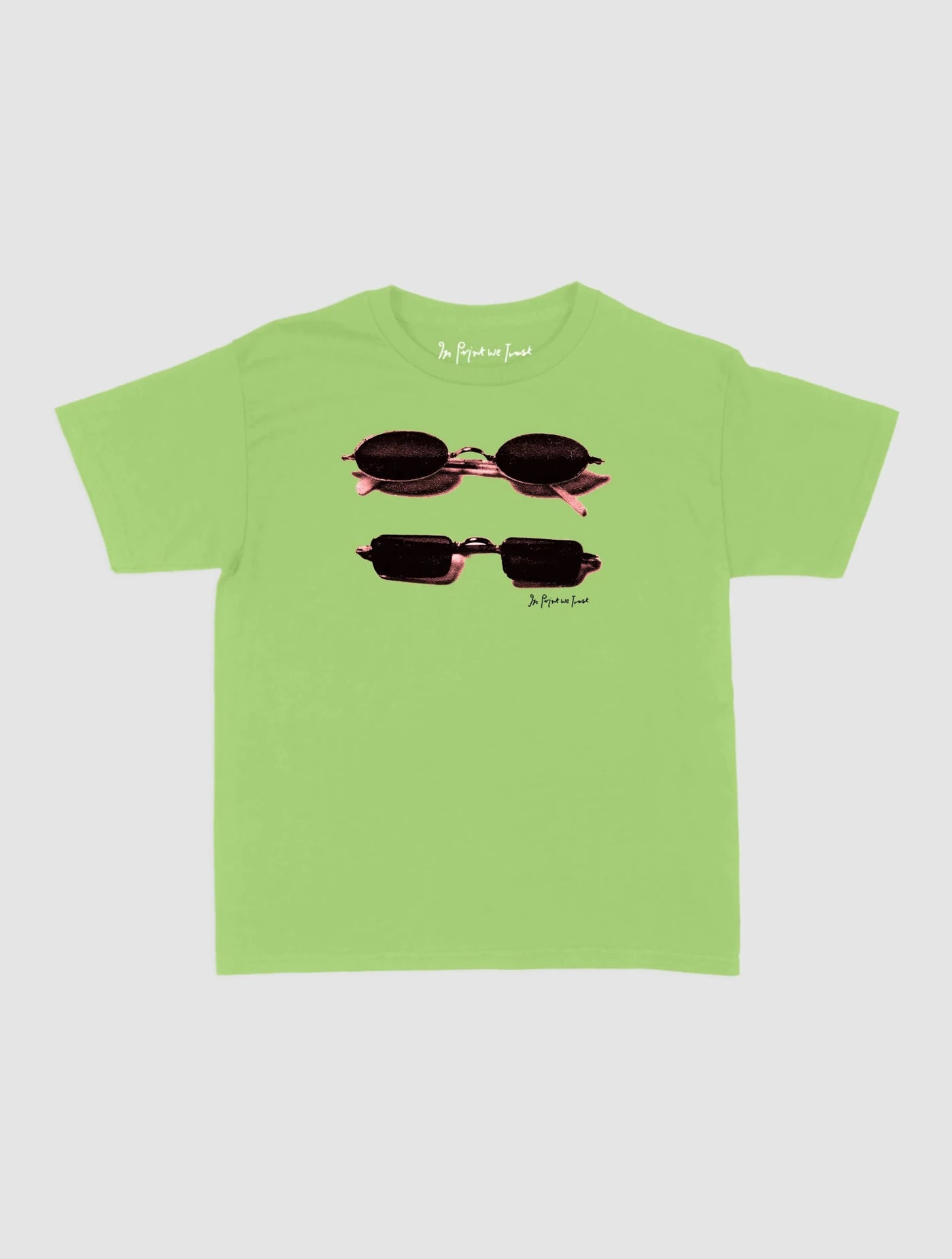 nice shades baby tee - In Print We Trust