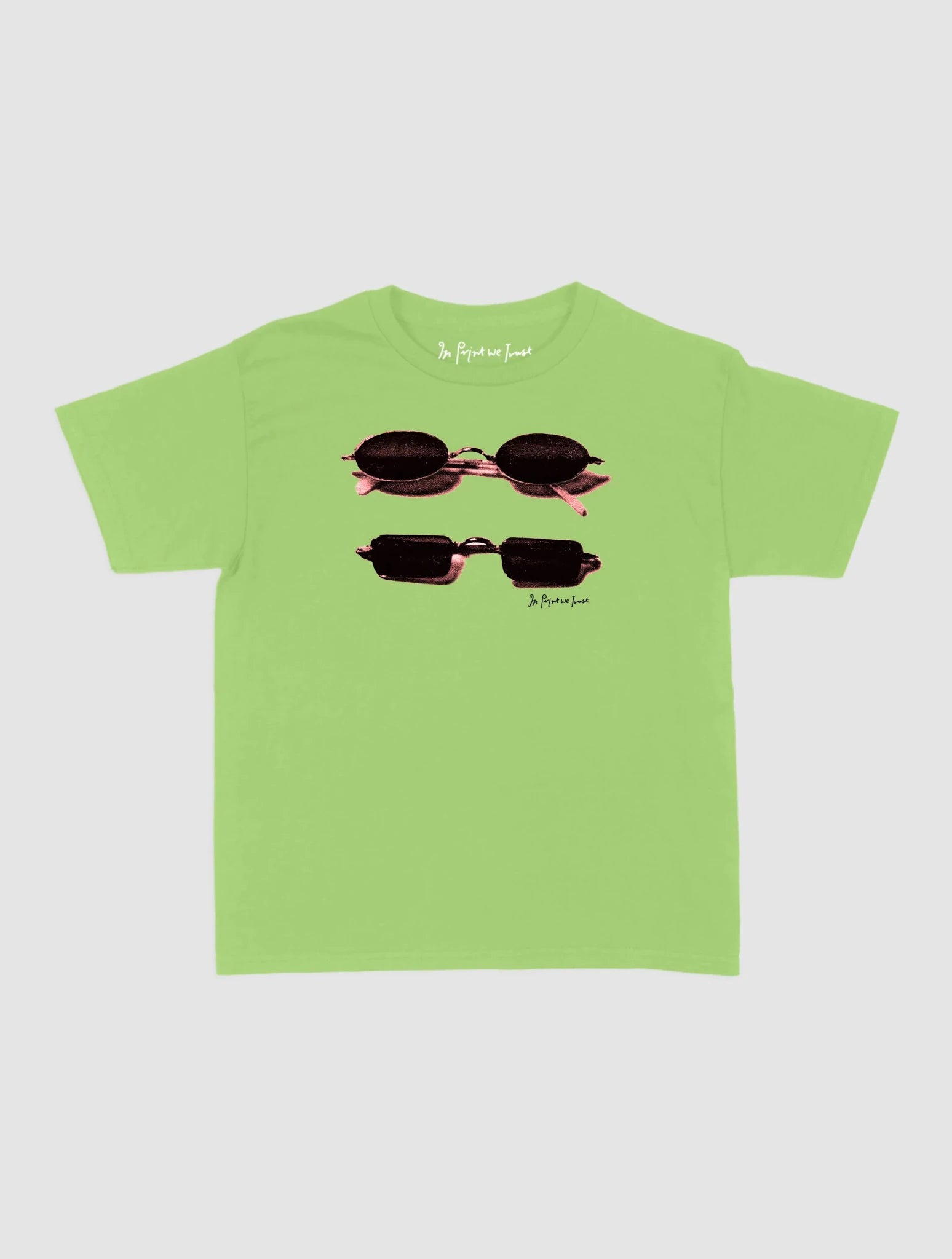nice shades baby tee - In Print We Trust