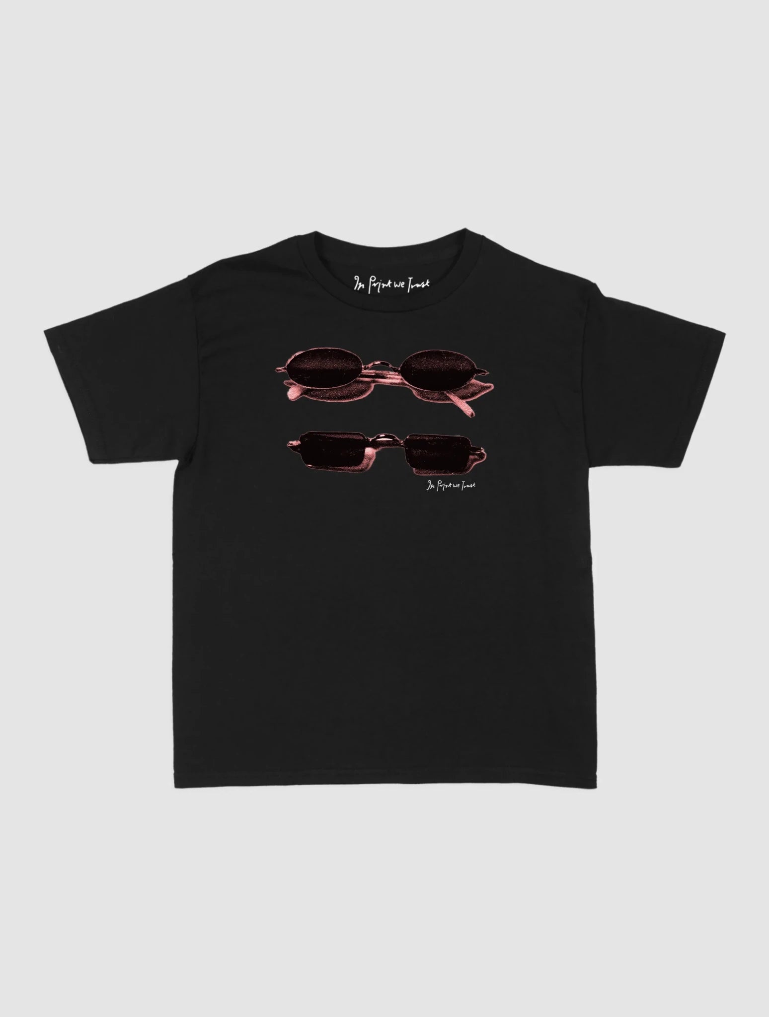 nice shades baby tee - In Print We Trust
