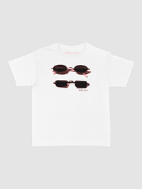 nice shades baby tee - In Print We Trust