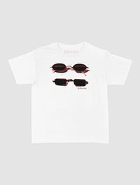 nice shades baby tee - In Print We Trust