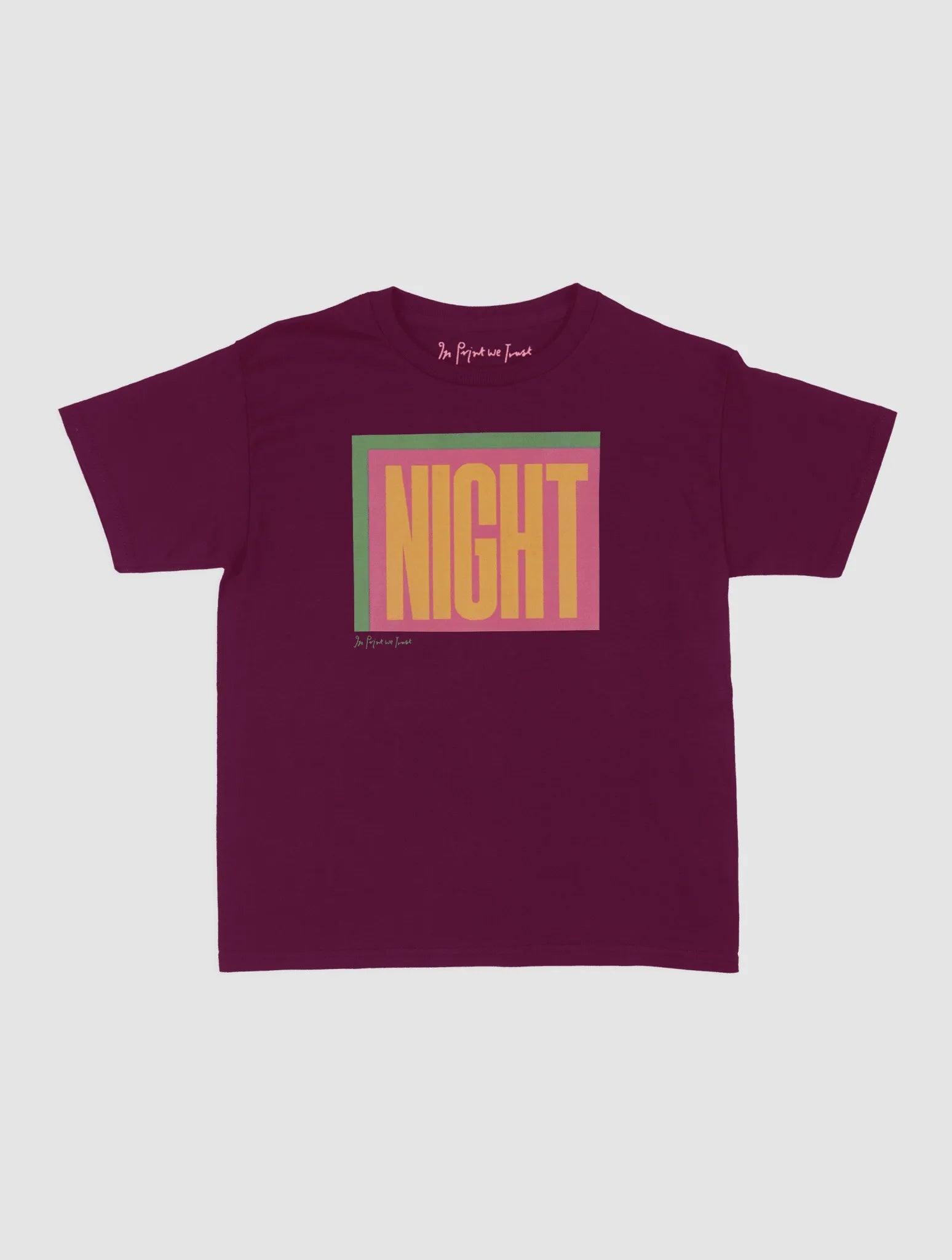 night baby tee - In Print We Trust