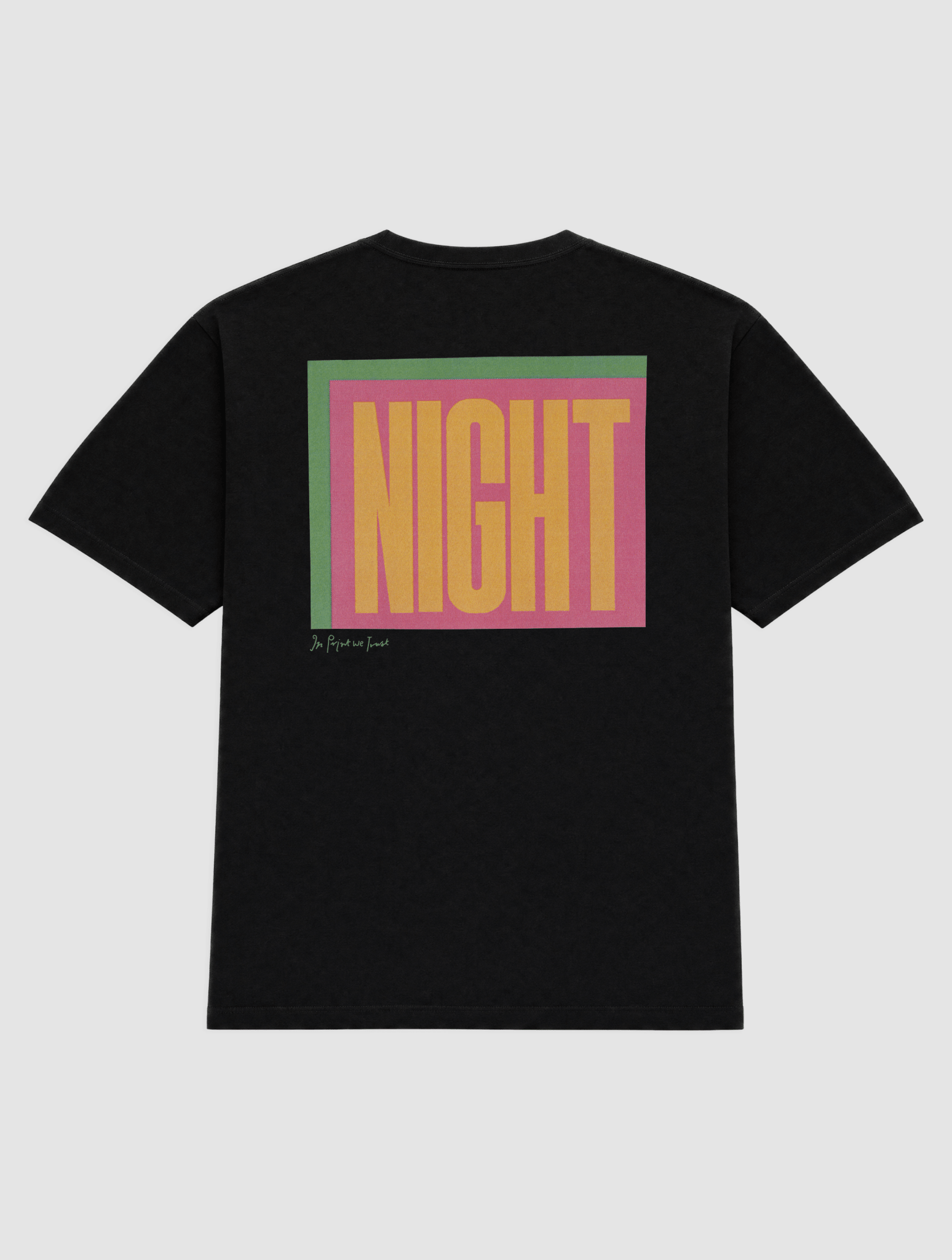 night heavyweight tee - In Print We Trust