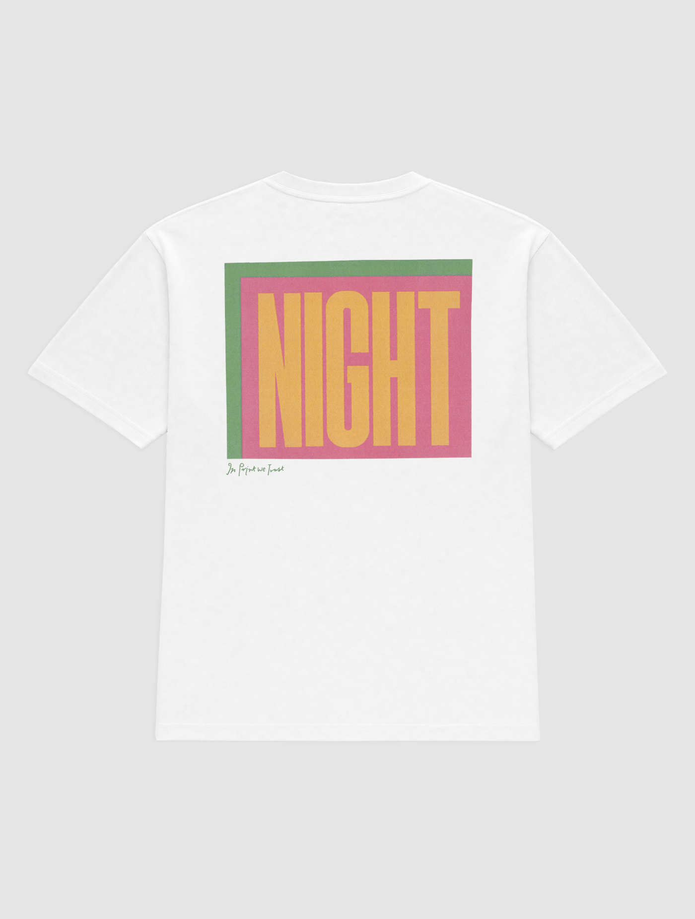 night heavyweight tee - In Print We Trust