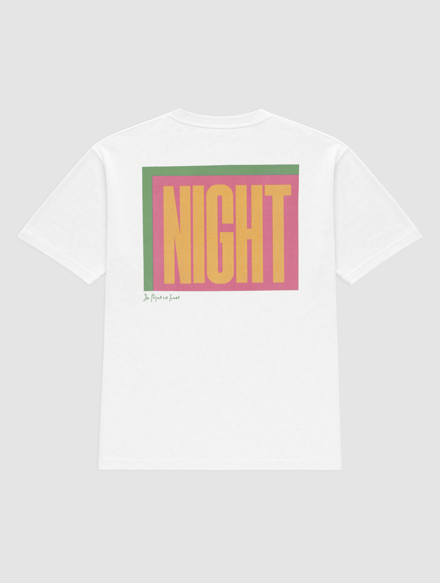 night heavyweight tee - In Print We Trust