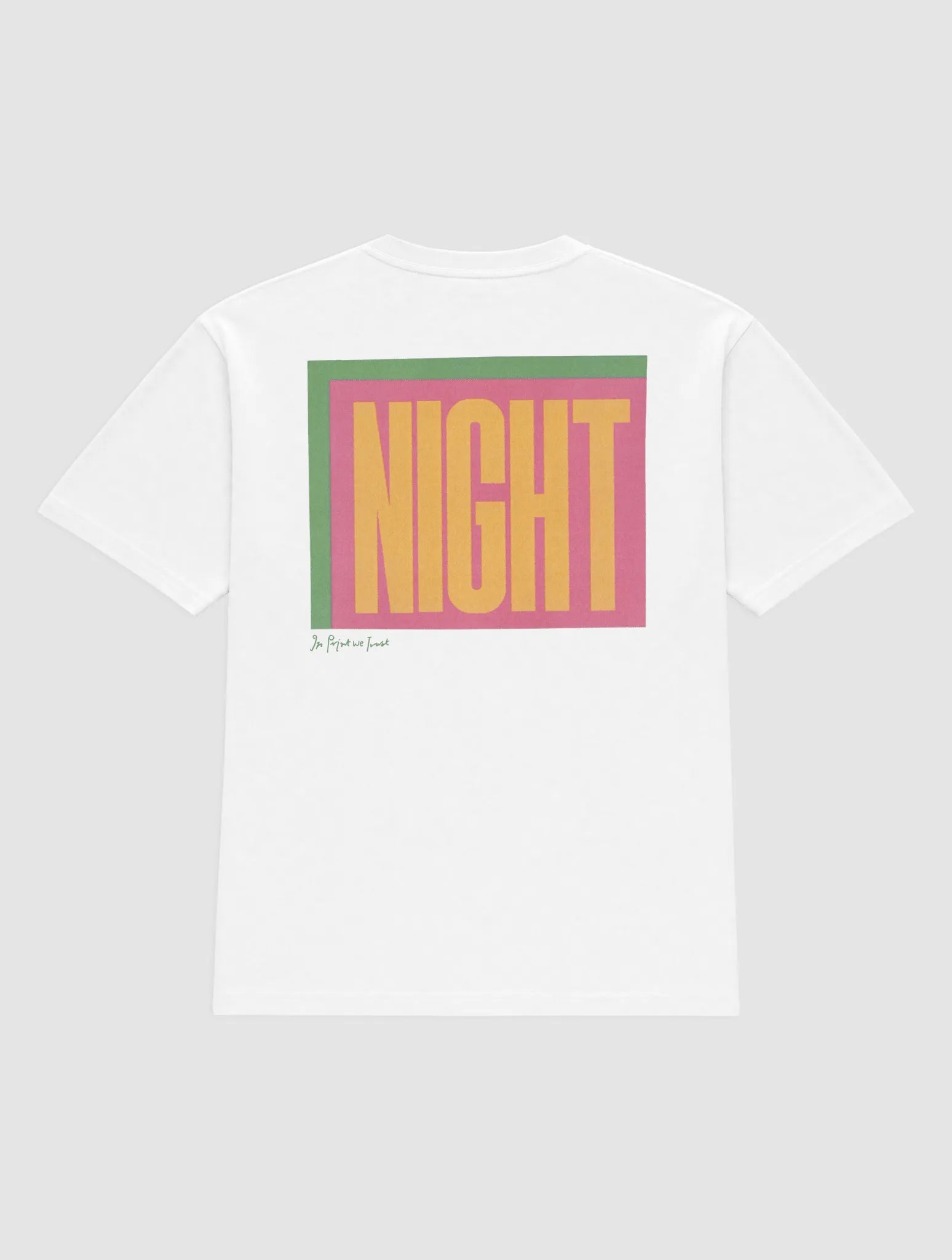 night heavyweight tee - In Print We Trust