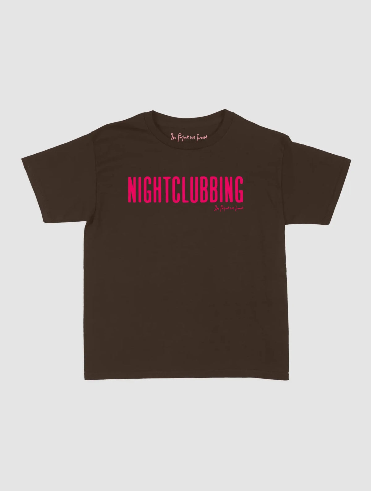 nightclubbing baby tee - In Print We Trust