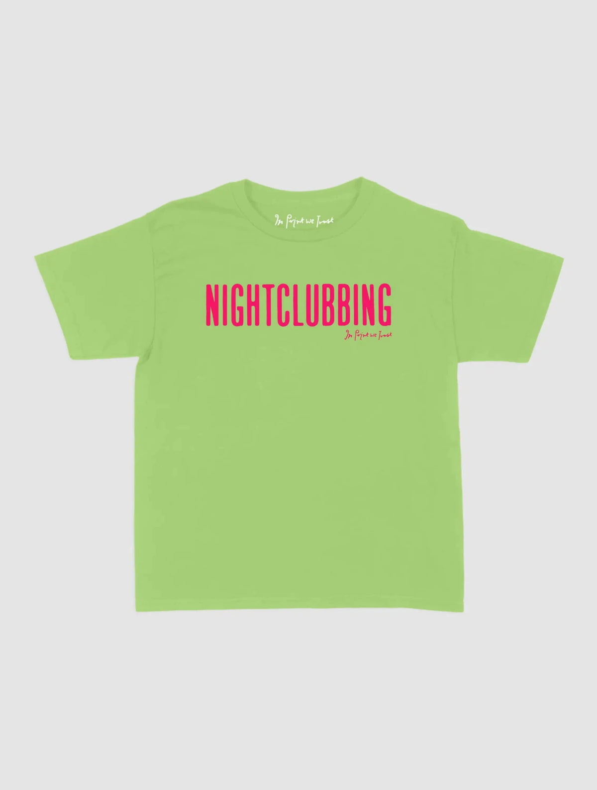 nightclubbing baby tee - In Print We Trust