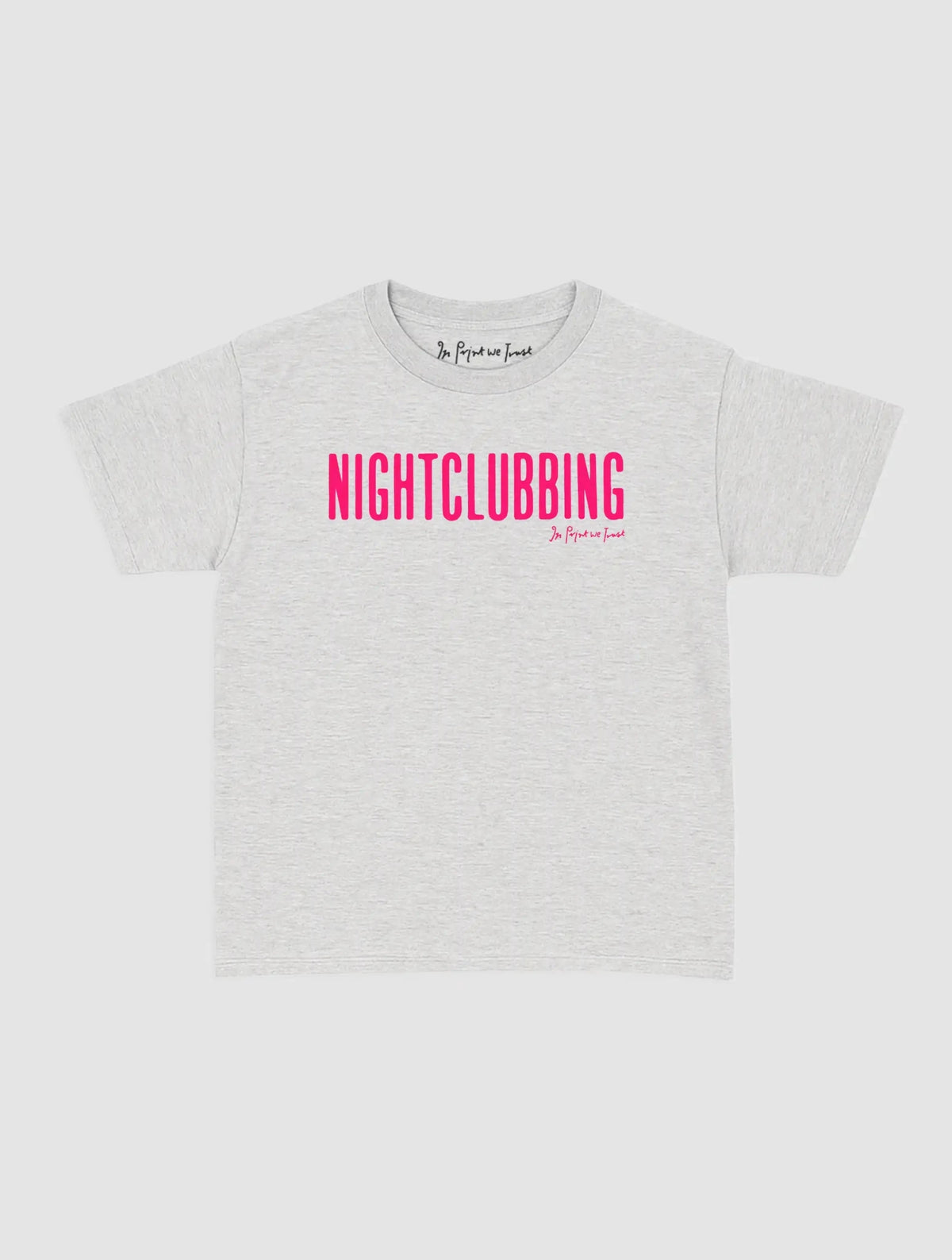nightclubbing baby tee - In Print We Trust