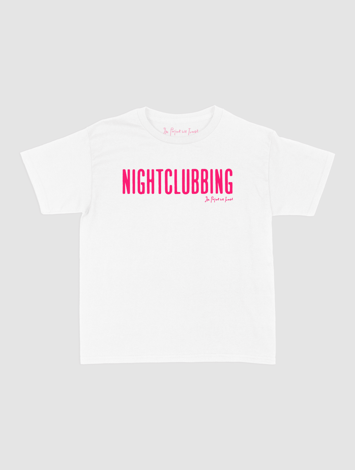 nightclubbing baby tee - In Print We Trust