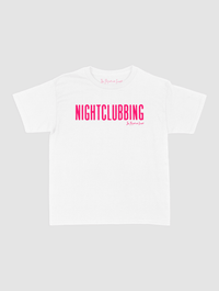 nightclubbing baby tee - In Print We Trust