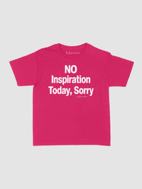 no inspiration today baby tee - In Print We Trust
