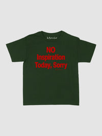 no inspiration today baby tee - In Print We Trust