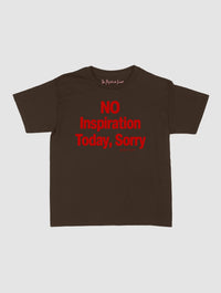 no inspiration today baby tee - In Print We Trust
