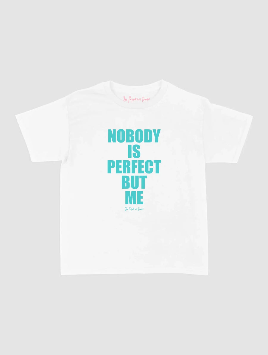 nobody baby tee - In Print We Trust