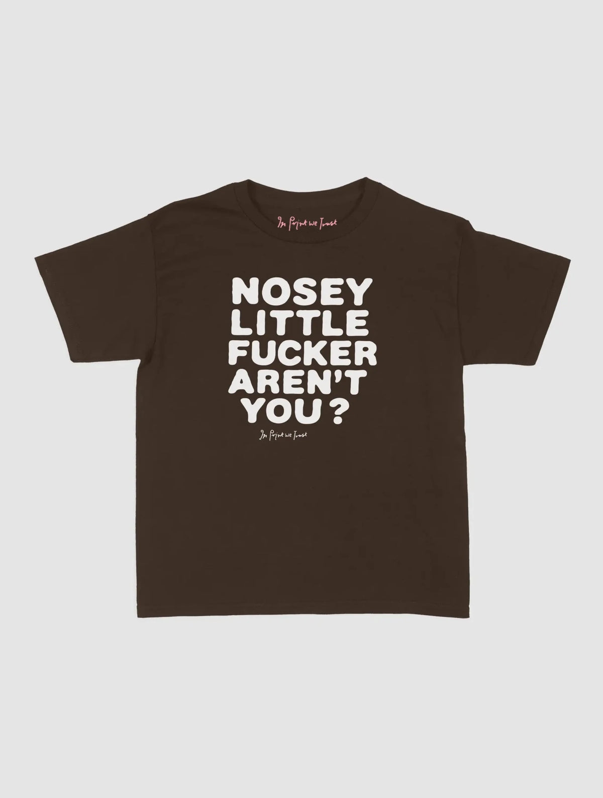 nosey baby tee - In Print We Trust