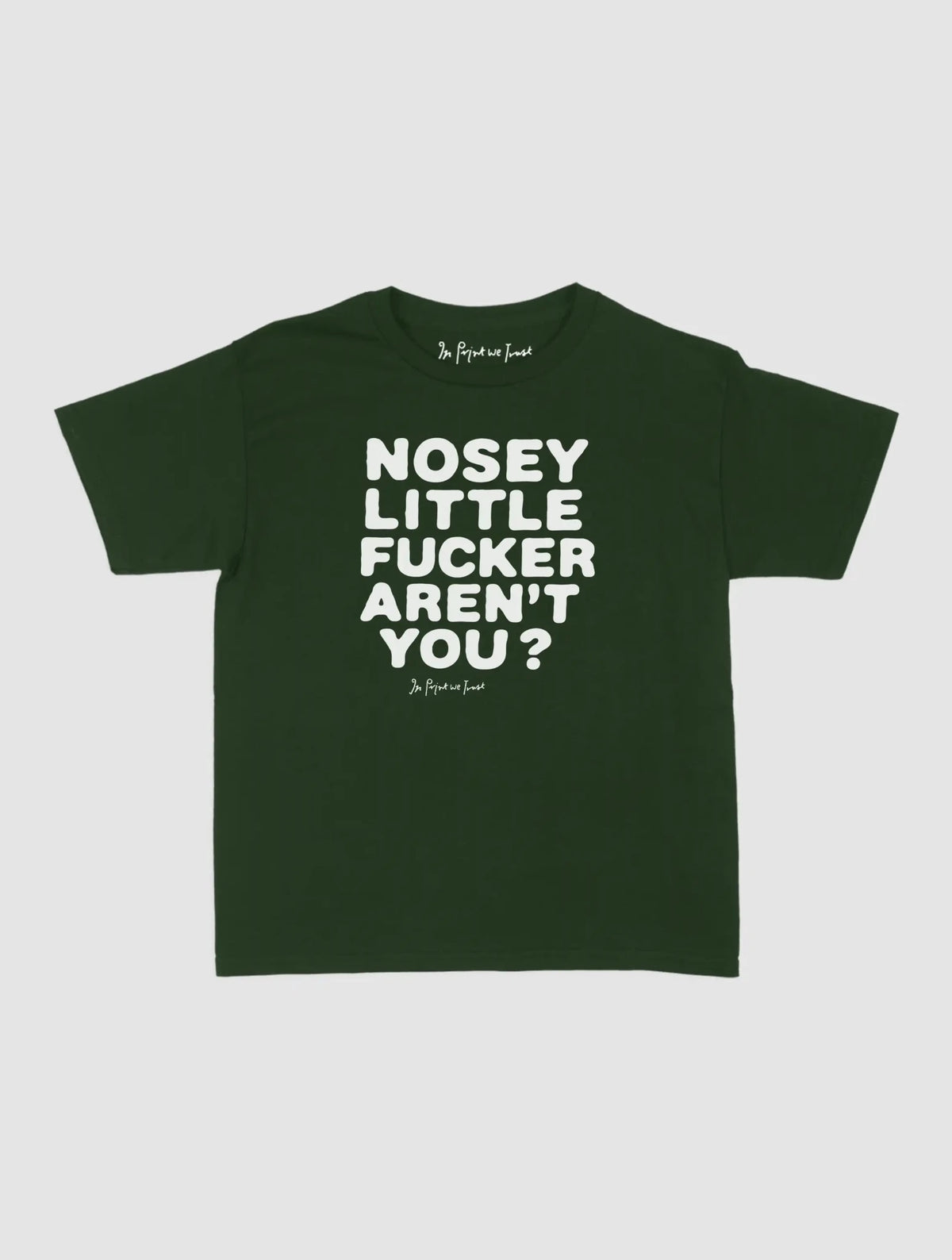 nosey baby tee - In Print We Trust