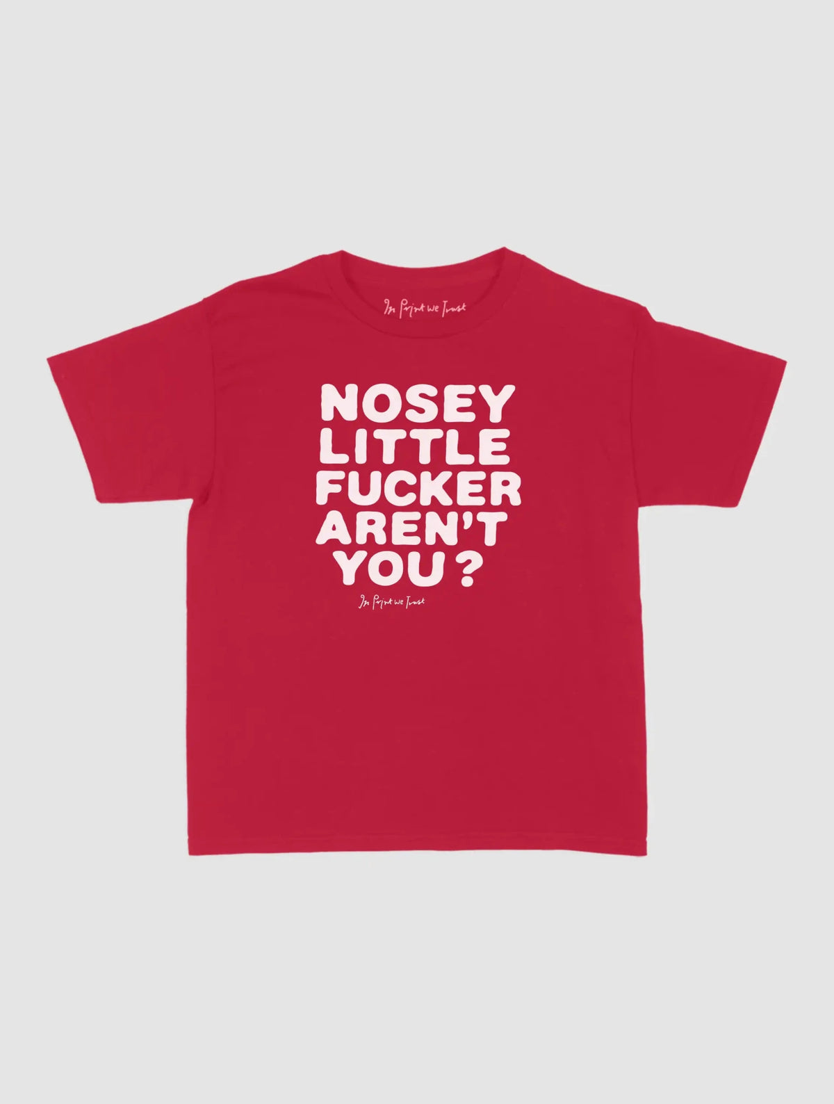 nosey baby tee - In Print We Trust