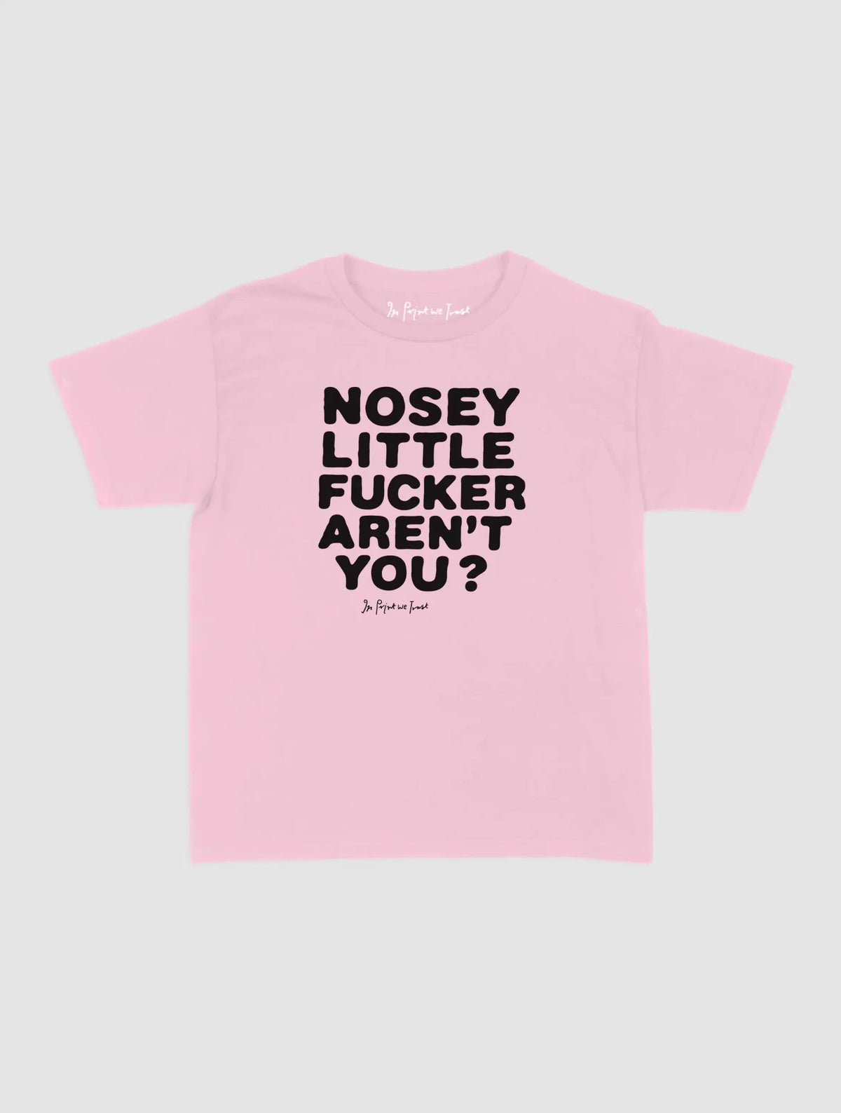 nosey baby tee - In Print We Trust