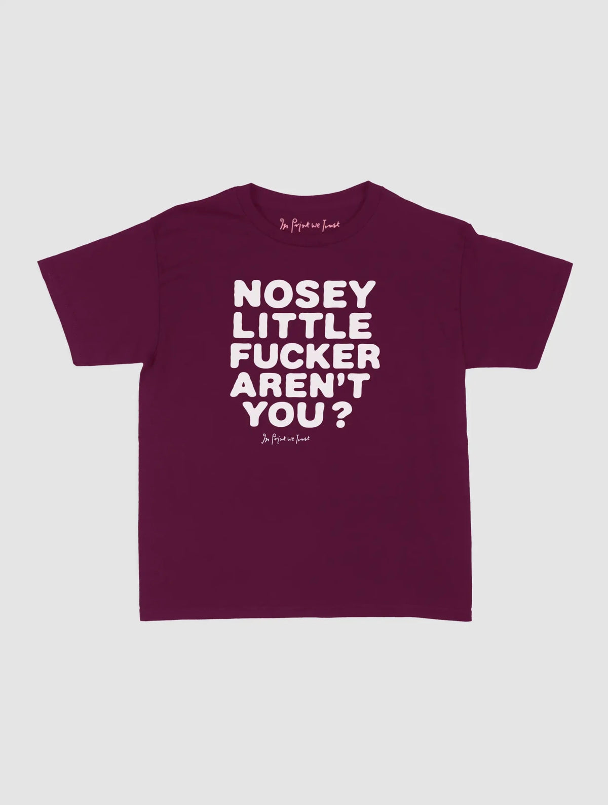 nosey baby tee - In Print We Trust