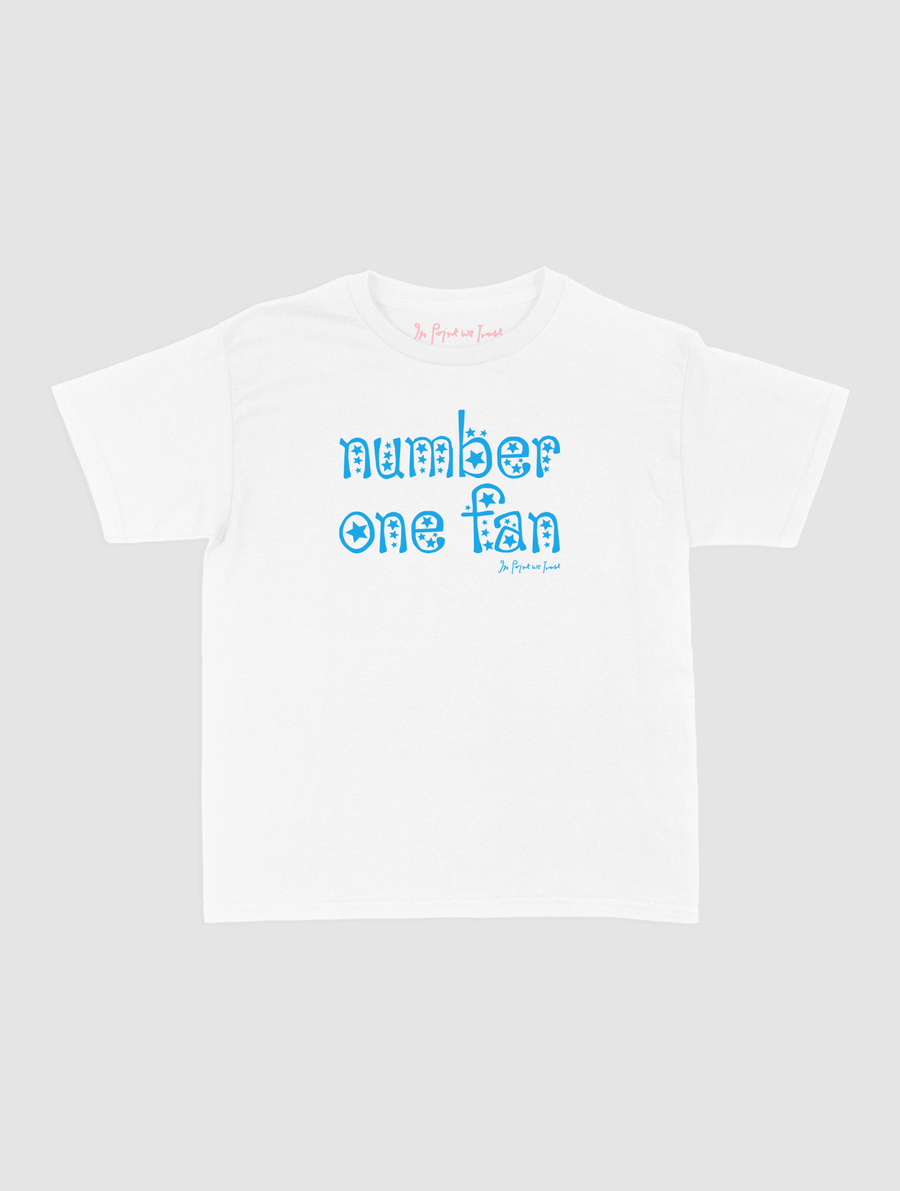 number one fan baby tee - In Print We Trust