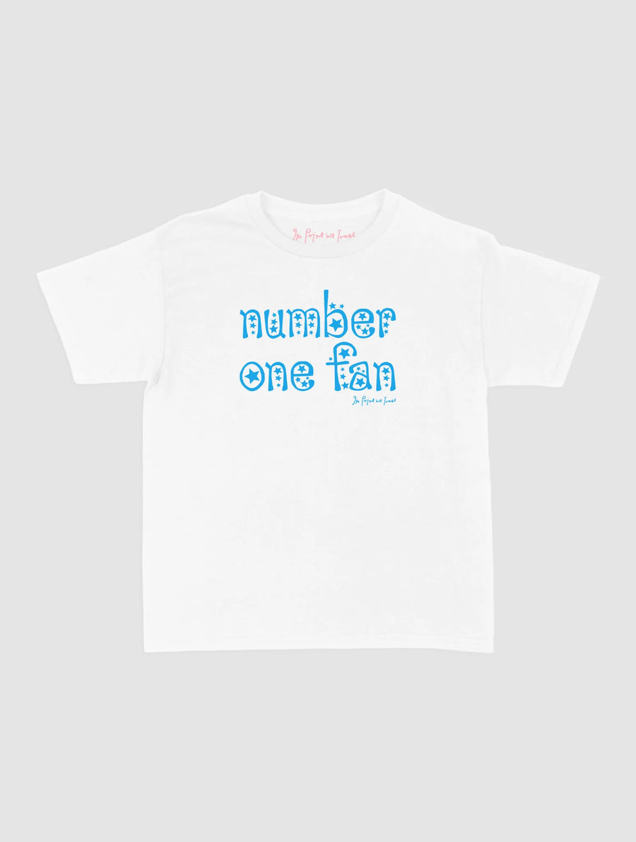 number one fan baby tee - In Print We Trust
