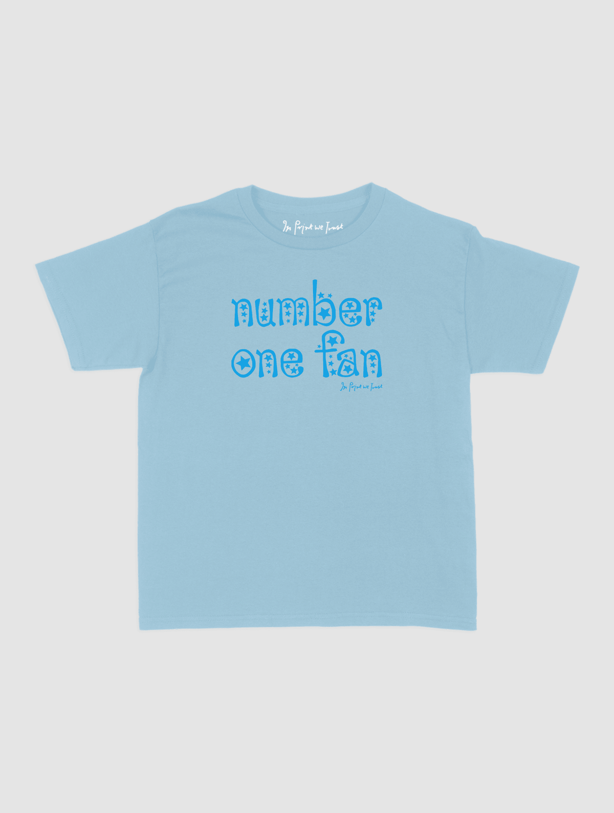 number one fan baby tee - In Print We Trust