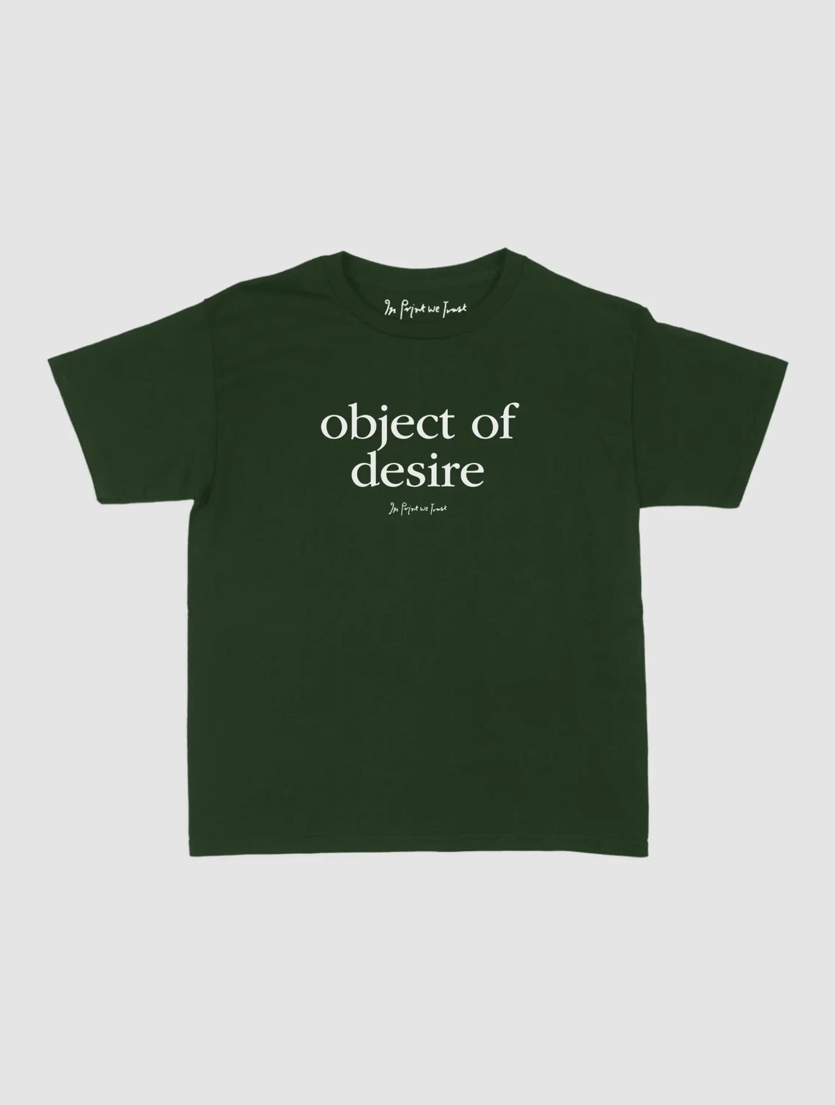 object of desire baby tee - In Print We Trust