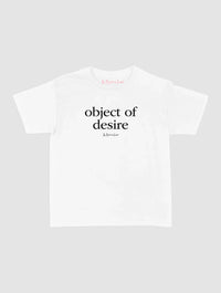 object of desire baby tee - In Print We Trust