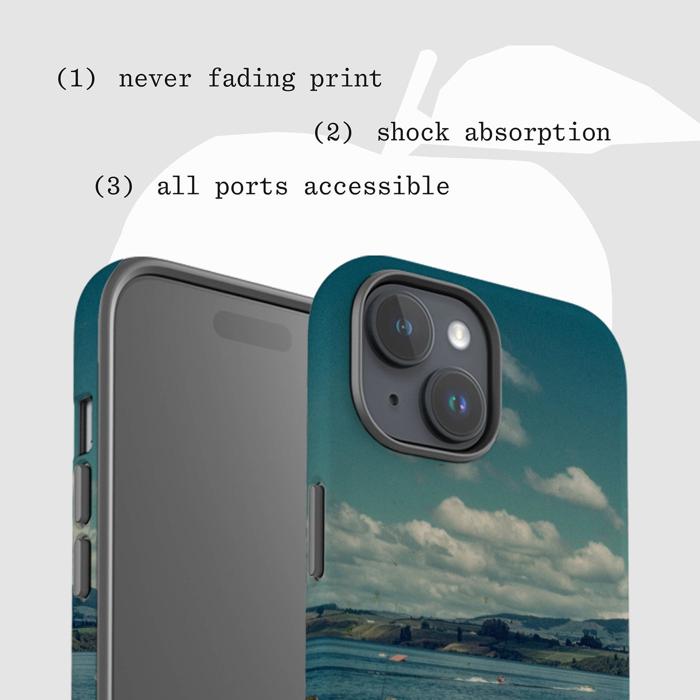 ocean tough iPhone case - In Print We Trust