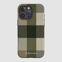 olive tough iPhone case - In Print We Trust