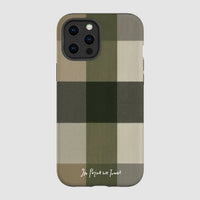 olive tough iPhone case - In Print We Trust