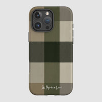 olive tough iPhone case - In Print We Trust