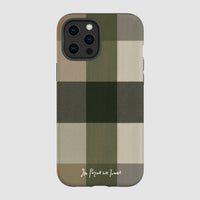 olive tough iPhone case - In Print We Trust