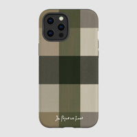 olive tough iPhone case - In Print We Trust