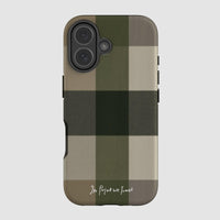 olive tough iPhone case - In Print We Trust