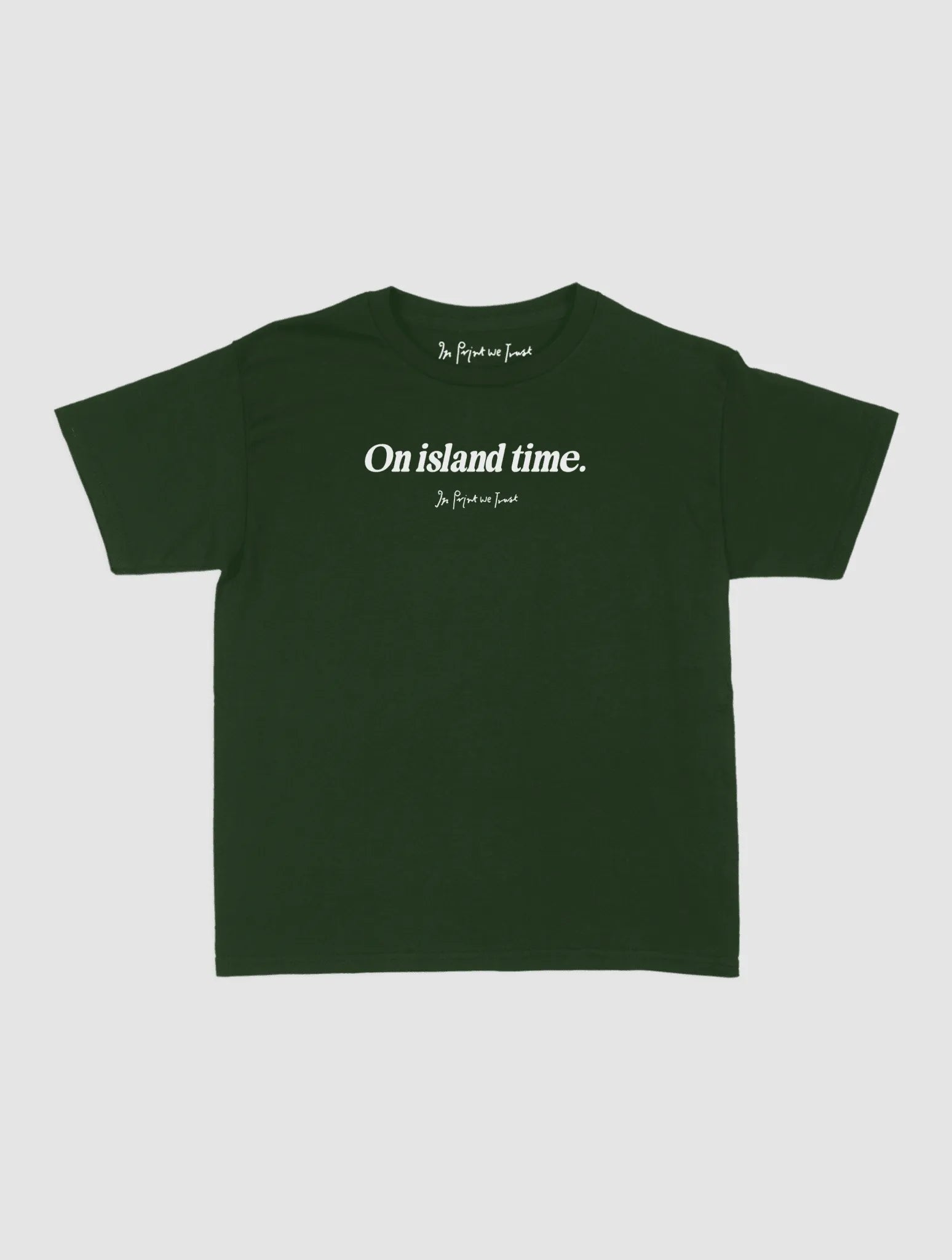 on island time baby tee - In Print We Trust