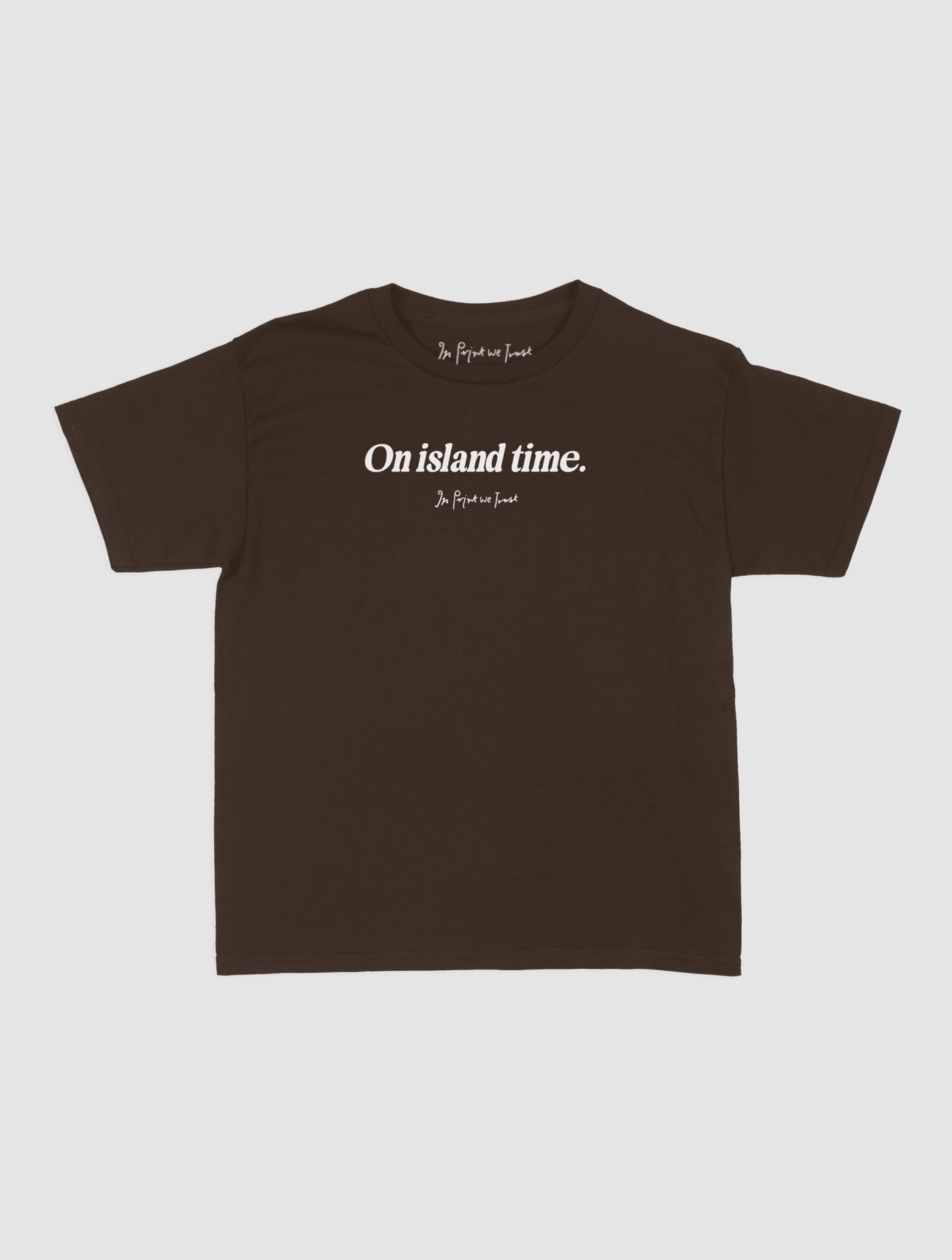 on island time baby tee - In Print We Trust