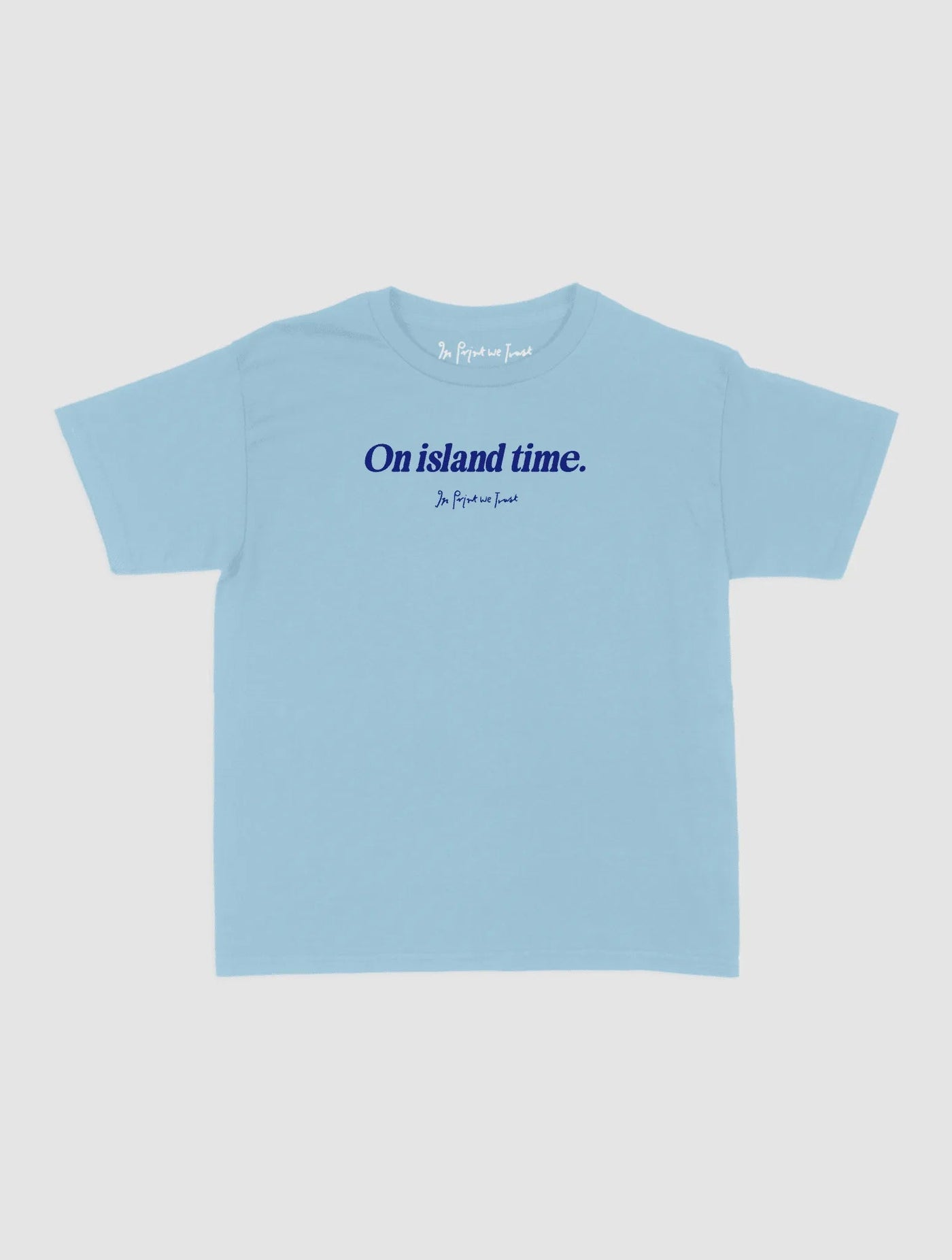 on island time baby tee - In Print We Trust