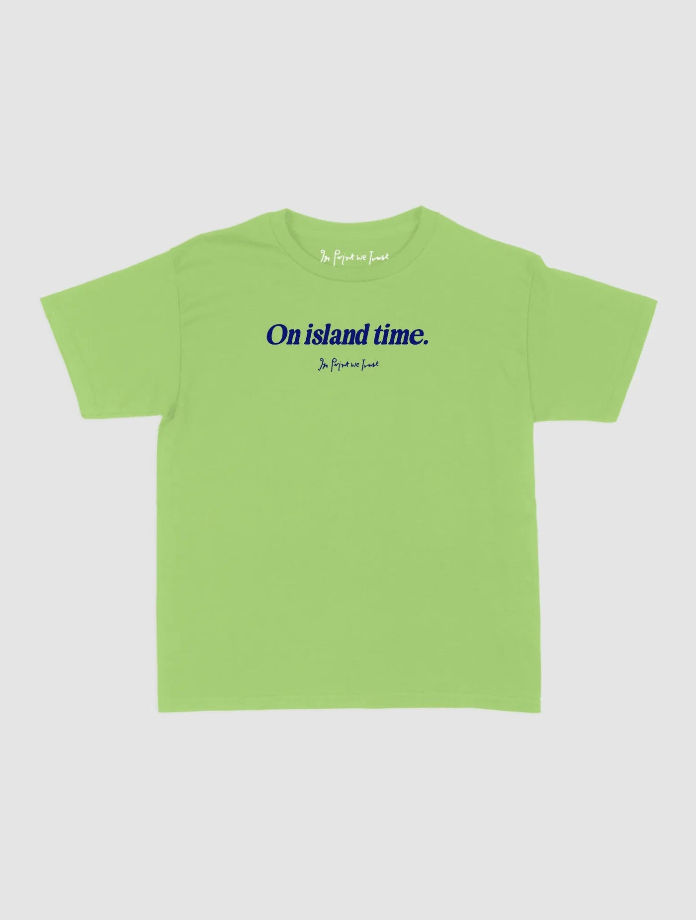 on island time baby tee - In Print We Trust
