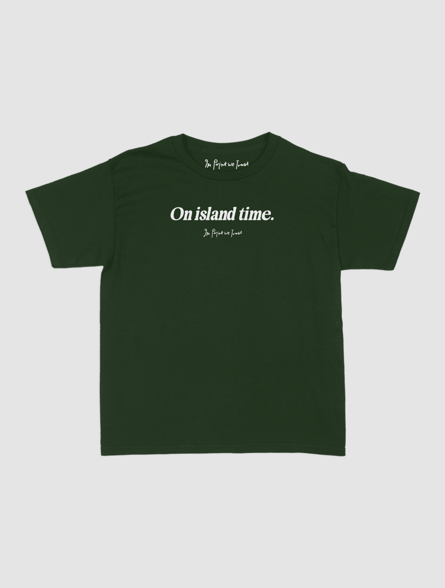 on island time baby tee - In Print We Trust