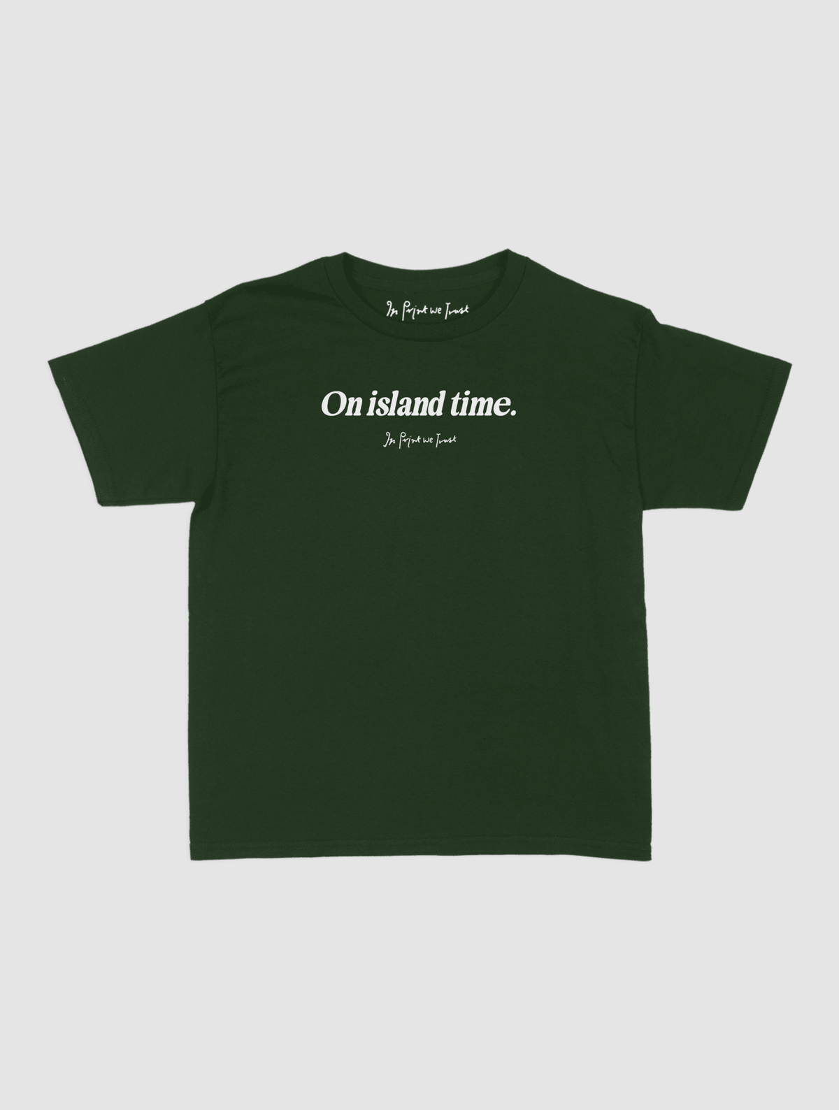 on island time baby tee - In Print We Trust