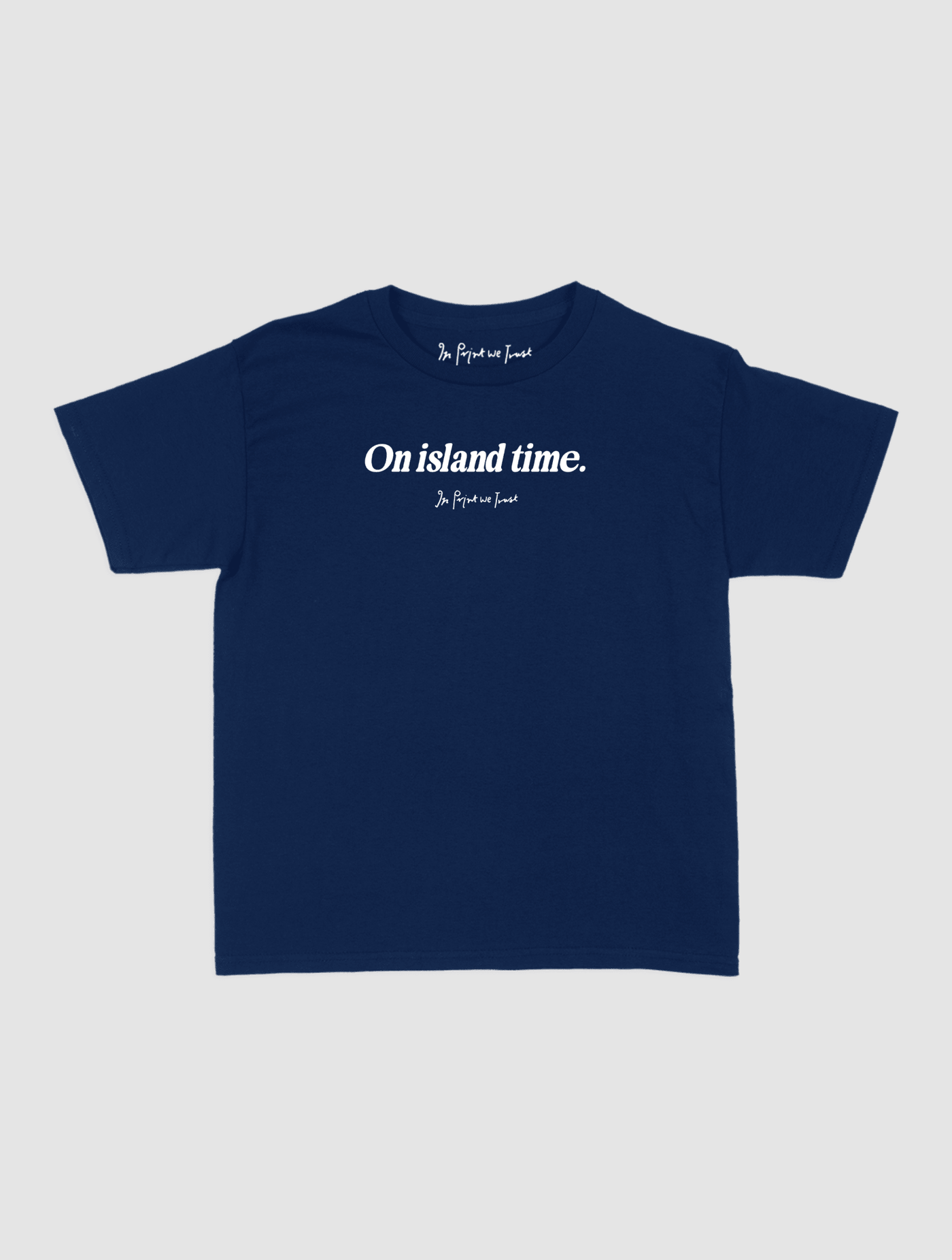 on island time baby tee - In Print We Trust