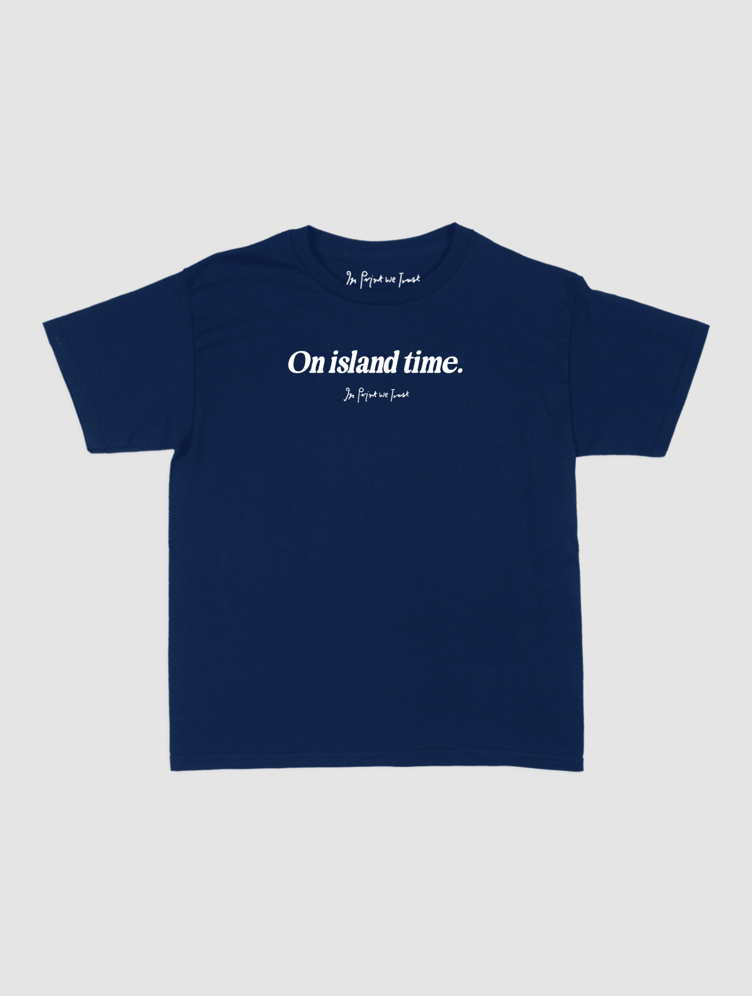 on island time baby tee - In Print We Trust