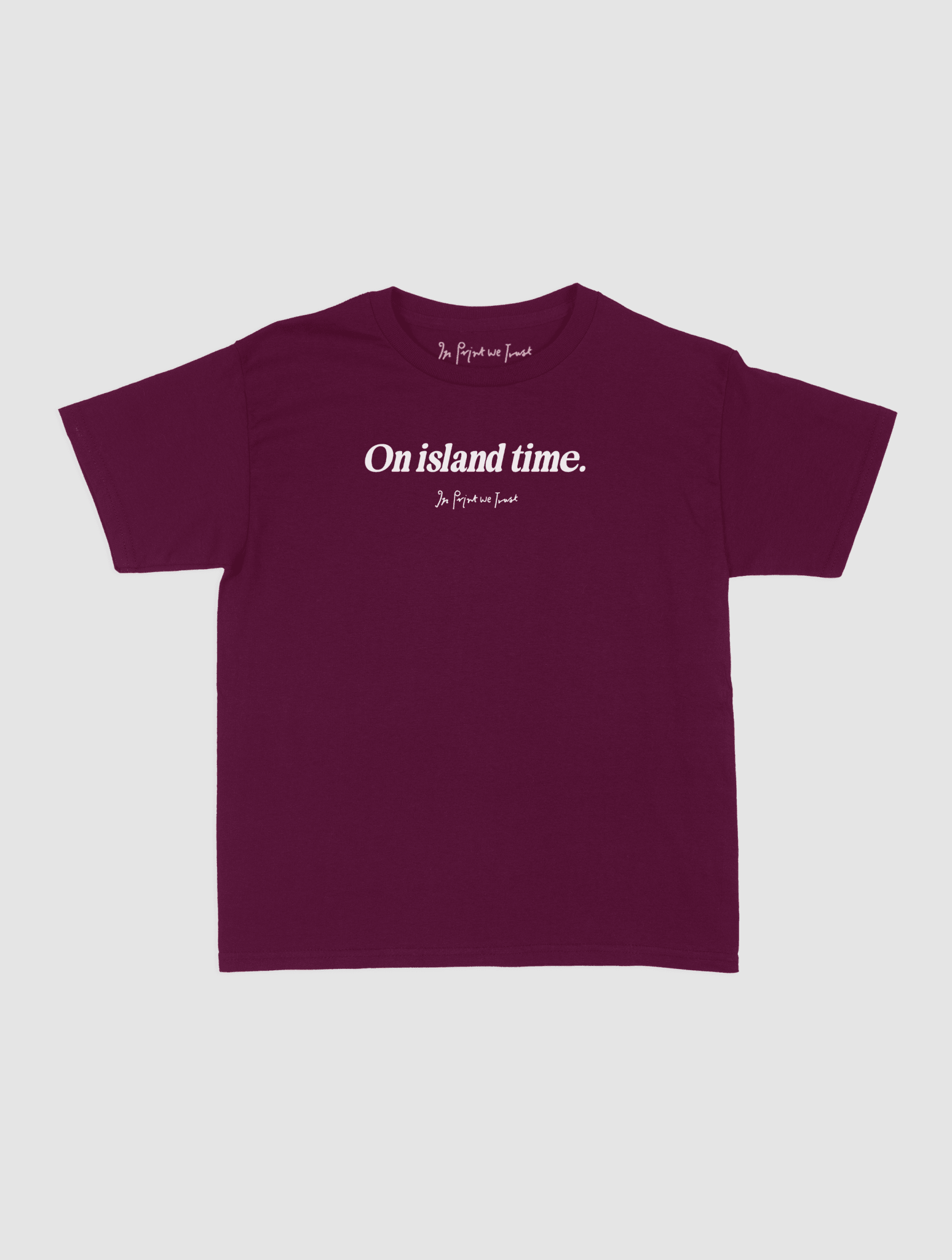 on island time baby tee - In Print We Trust
