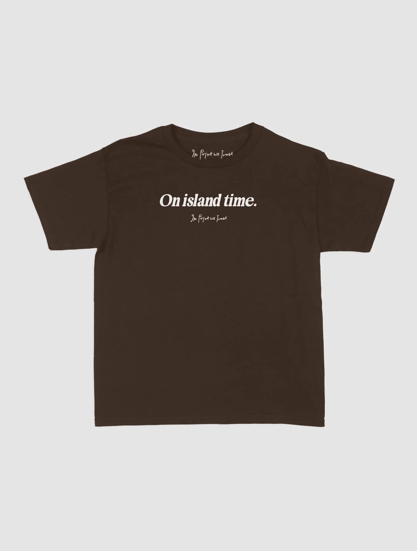 on island time baby tee - In Print We Trust
